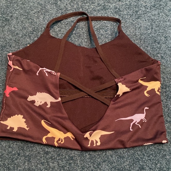SHEIN spots bra with dinosaur pattern. NWOT Size Medium - Picture 2 of 2